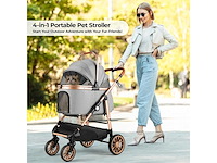4-in-1 hondenbuggy, opvouwbaar tot 25 kg - afbeelding 4 van  8