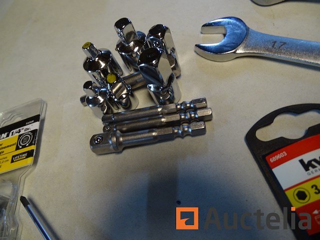 4-in-1 omkeerbare ratelsleutel, titan 11318 1/4" sleutel, diversen (zie foto's) - afbeelding 6 van  9