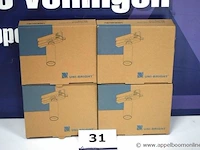 4 led spots uni-bright drum mini 3f voor gebruik op rails - afbeelding 1 van  2
