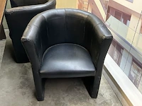 4 lederen stoelen - afbeelding 2 van  3