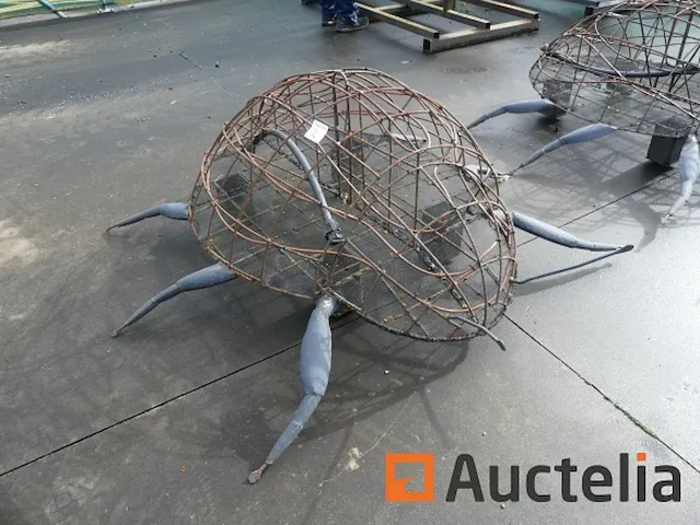 4 lieveheersbeestjes-mozaïicultuur metalen structuur - afbeelding 6 van  10