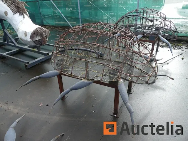 4 lieveheersbeestjes-mozaïicultuur metalen structuur - afbeelding 7 van  10