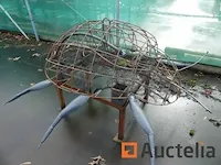 4 lieveheersbeestjes-mozaïicultuur metalen structuur - afbeelding 8 van  10