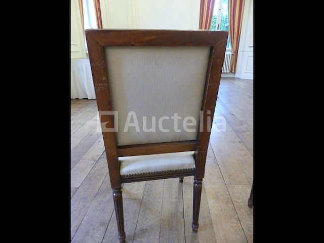 4 louis 16 stijl beukenhouten stoelen - afbeelding 10 van  16