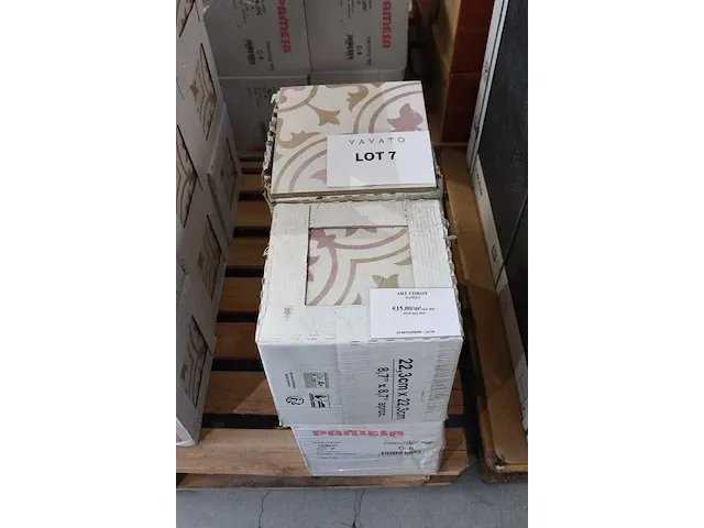 4 m² - 22,3x22,3 cm - art corot c-6 - pamesa - afbeelding 3 van  3