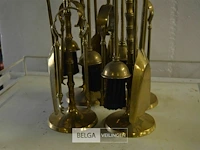 ±4 messing openhaard setjes ±57cm - afbeelding 3 van  3