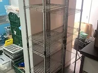 4 metalen opbergrekken - afbeelding 1 van  3