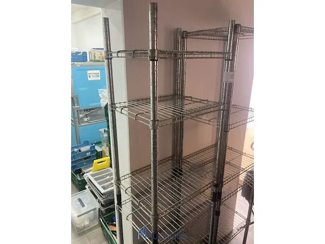 4 metalen opbergrekken - afbeelding 2 van  3
