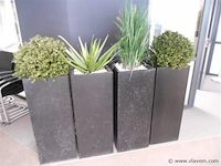 4 metalen plantenbakken - afbeelding 1 van  1
