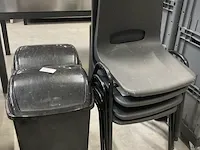 4 metalen stoelen - afbeelding 1 van  3
