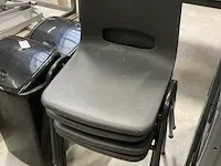 4 metalen stoelen - afbeelding 2 van  3