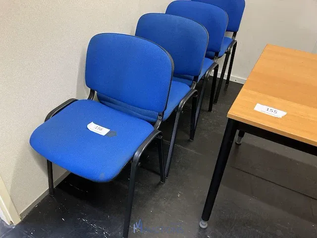 4 metalen stoelen - afbeelding 2 van  3