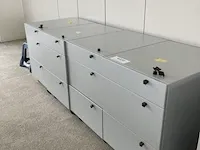 4 metalen verrijdbare ladekasten - afbeelding 2 van  5