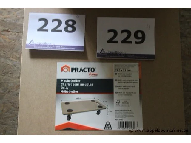 4 meubelwagentjes practo - afbeelding 2 van  2