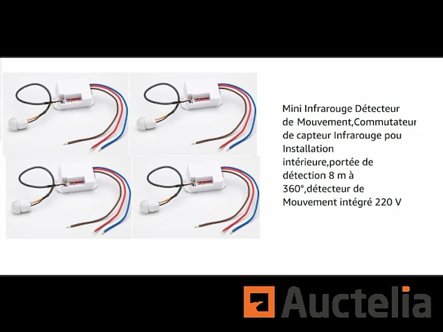 4 mini infrarood bewegingsdetector - afbeelding 1 van  1