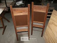 4 oude raadzaalstoelen - afbeelding 4 van  4