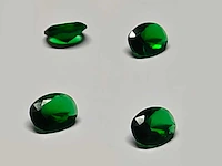 4 oval shape emeralds 3.65cts - afbeelding 3 van  5