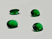 4 oval shape emeralds 3.65cts - afbeelding 4 van  5