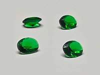 4 oval shape emeralds 3.65cts - afbeelding 5 van  5