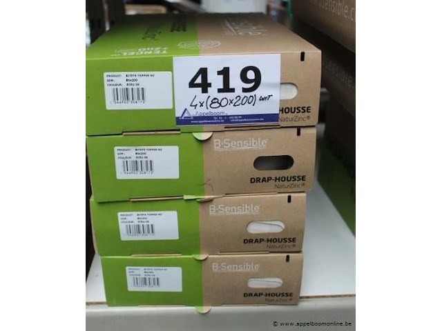 4 overtrekken b-sensible afm 80x200 - afbeelding 1 van  1