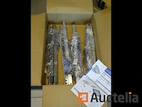 4 paar ladegeleiders met rem, +/- 55 cm lang - afbeelding 1 van  6