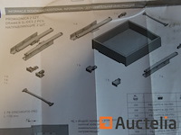 4 paar ladegeleiders met rem, +/- 55 cm lang - afbeelding 2 van  6