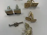 4 paar opspelden en 2 broches - afbeelding 1 van  7