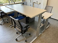 4-persoons bureau eiland steelcase - afbeelding 2 van  7