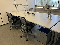 4-persoons bureau eiland steelcase