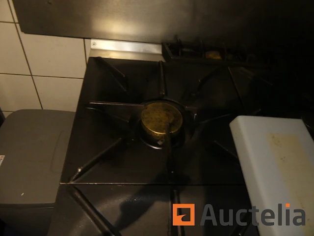 4-pits gasbrander + mareno geïntegreerde oven - afbeelding 3 van  9