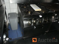 4-pits gasbrander + mareno geïntegreerde oven - afbeelding 4 van  9