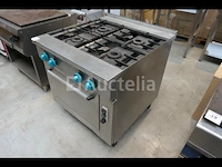 4-pits gasfornuis + inbouw oven - afbeelding 5 van  12