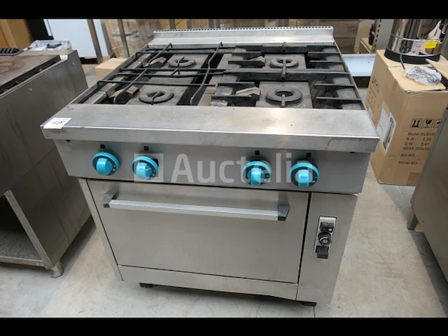 4-pits gasfornuis + inbouw oven - afbeelding 9 van  12