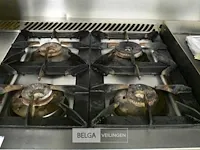 4 pits gasvuur fagor, op propaan met rvs werktafel en geintegreerde bakplaat 140x85x100 - afbeelding 3 van  3