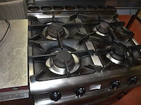 4 pits inox gasvuur met oven 380v (27) - afbeelding 4 van  6