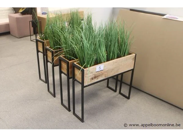 4 plantenbakken - afbeelding 1 van  1