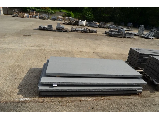 4 platen in graniet verzoet, blauw, 3x afm. 220x125x5, 1x afm. 220x105x5 - afbeelding 1 van  5