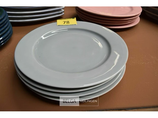 4 platte borden ø 29 cm - afbeelding 1 van  2