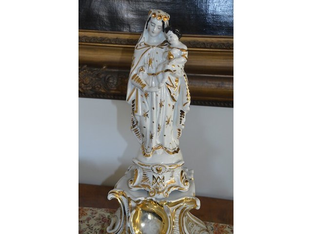 4 porseleinen vazen, 11 porseleinen bloemen - afbeelding 5 van  14