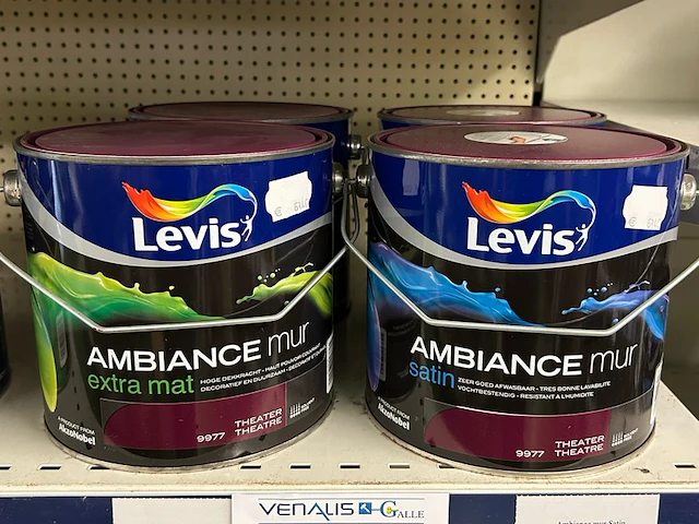 4 potten verf levis - afbeelding 1 van  4