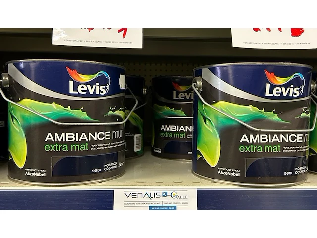 4 potten verf levis - afbeelding 1 van  3