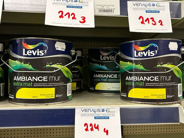 4 potten verf levis - afbeelding 1 van  3
