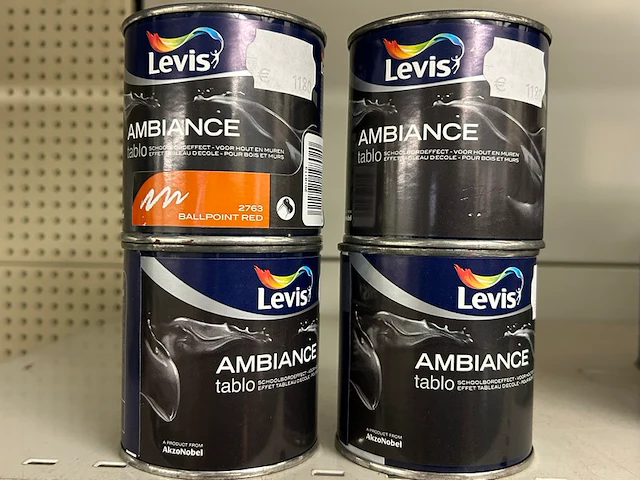 4 potten verf levis - afbeelding 1 van  5