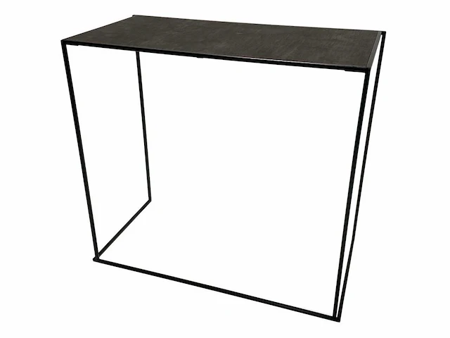 4 professionele bartafels rechthoekig - zwart/charcoal black - afbeelding 1 van  8