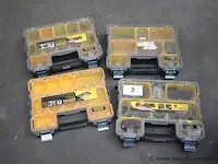 4 pvc gereedsschapskoffertjes stanley fatmax