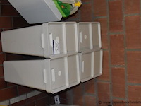 4 pvc vuilnisemmers - afbeelding 1 van  1