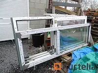 4 raamkozijnen pvc aluplast