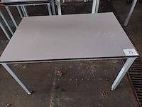 4 rechthoekige kantinetafels/bureautafels - afbeelding 2 van  3