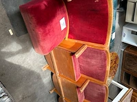 4 retro bioscoopstoelen - afbeelding 1 van  4