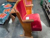 4 retro bioscoopstoelen - afbeelding 2 van  4
